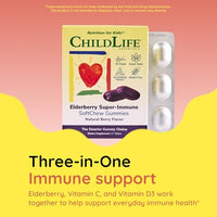 Thumbnail for Image 6 of ChildLife Essentials Elderberry SoftChew Gummies, Berry, 27 Softchews