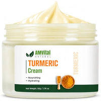 Thumbnail for Image 1 of 1.76 Ounce (Pack of 1) for the product AMVital Turmeric Face Cream, Lightweight Facial Moisturizer