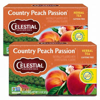 Thumbnail for Image 1 of Default Title for the product Celestial Seasonings Country Peach Passion Herbal Tea, 20 Tea Bags Box (Pack of 2)