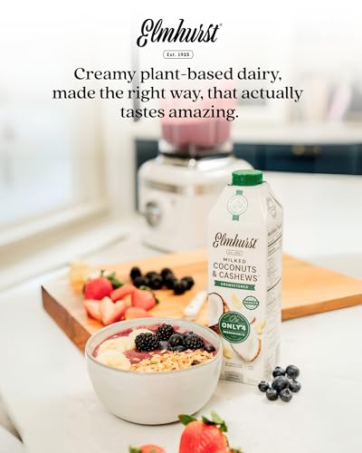 Image 6 of Elmhurst 1925 Unsweetened Coconut & Cashew Milk - 32 Fl. Oz (6-Pack)