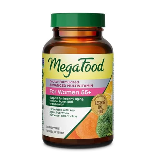 Image 1 of Unflavored / 120 Count (Pack of 1) for the product MegaFood Advanced Multivitamin for Women 55+ Doctor Formulated, 120 Tablets