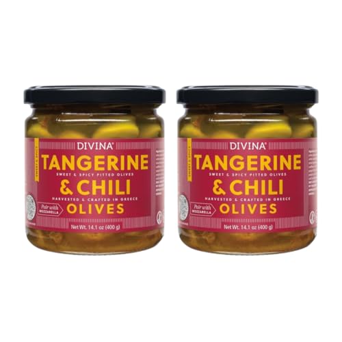 Image 1 of Default Title for the product Divina Tangerine & Chili Marinated Olives, 14.1 OZ, (2 Pack)