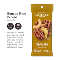 Thumbnail for Image 2 of Sahale Snacks Banana Rum Pecans Glazed Mix, 1.5 Ounces (Pack of 18)