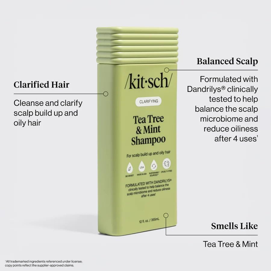Image 3 of Kitsch Tea Tree & Mint Shampoo for Women & Men – 12.3 oz