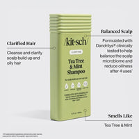 Thumbnail for Image 3 of Kitsch Tea Tree & Mint Shampoo for Women & Men – 12.3 oz
