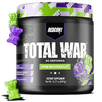 Thumbnail for Image 18 of Sour Gummy Bear (1) - 30 Servings for the product REDCON1 Total War Pre Workout Powder