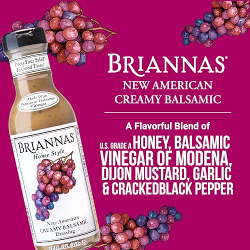 Image 2 of BRIANNAS Home Style New American Creamy Balsamic Dressing, 12 oz, 2-Pack