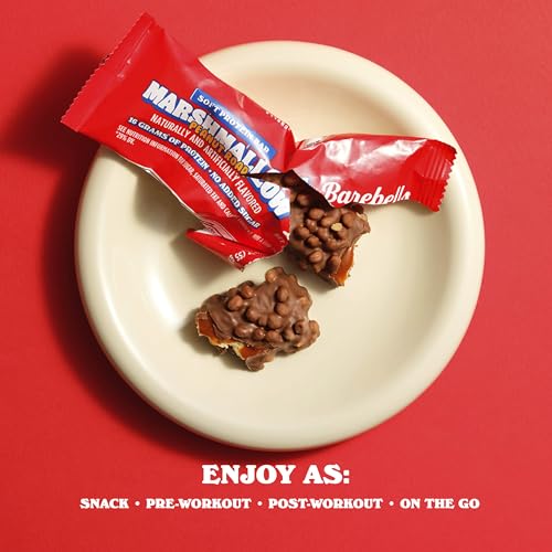 Image 5 of BAREBELLS Soft Protein Bars Marshmallow Peanut Road - 12 Count, 1.9oz Bars