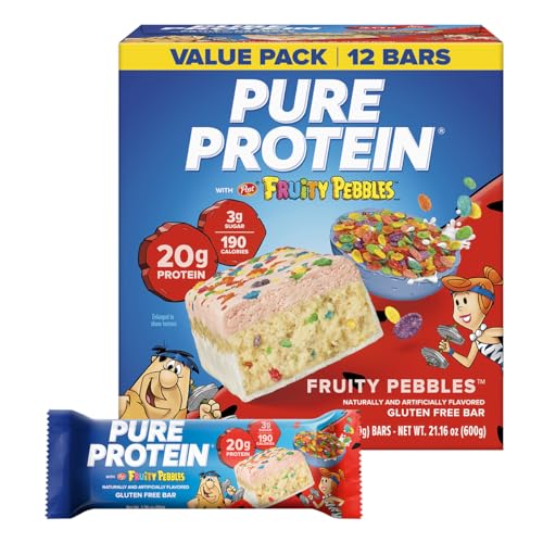 Image 1 of Default Title for the product Pure Protein Fruity PEBBLESTM Protein Bars, 20g Protein, Gluten Free, 12 Ct