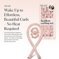Thumbnail for Image 2 of Kitsch Satin Heatless Curls Overnight Set - Micro Dot
