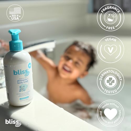 Image 4 of Bliss Baby Wash and Shampoo For Sensitive Skin, Gentle Hydrating Baby Soap