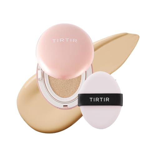 Image 11 of 21W Natural Ivory / 0.15 Fl Oz (Pack of 1) for the product TIRTIR Mask Fit All Cover Pink Cushion Foundation