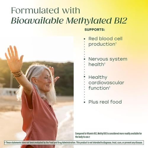 Image 5 of MegaFood Methyl B12, Cellular Energy Metabolism Support, 90 Mini Tablets