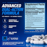 Thumbnail for Image 2 of BPI Sports B4 – Extra Strength Natural Fat Burner Capsules 30 Servings 710mg