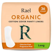 Thumbnail for Image 1 of Default Title for the product Rael Daily Panty Liners for Women, Organic Cotton Cover (Long, 36 Count)