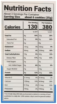 Thumbnail for Image 6 of HIGHKEY Mini Protein Chocolate Chip Cookies, 3.5 OZ