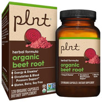 Thumbnail for Image 1 of Default Title for the product plnt Organic Beet Root 1,000 MG (120 Capsules)