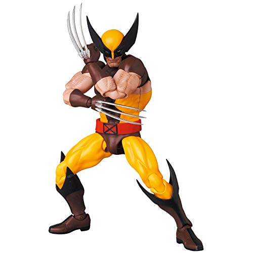 Image 1 of Default Title for the product Medicom Toy MAFEX Wolverine Brown Comic Ver. Painted Action Figure 5.7 inches