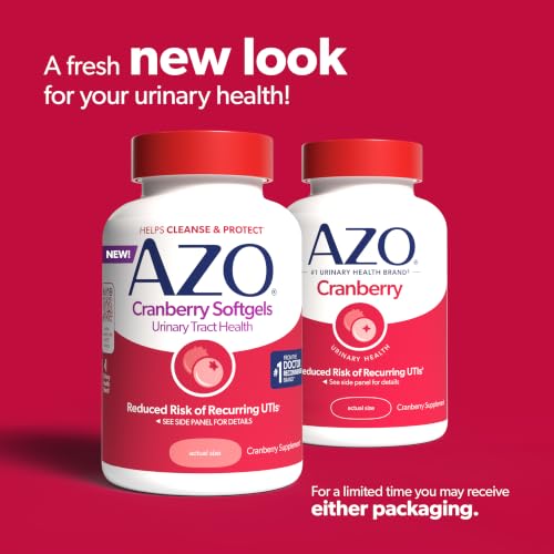 Image 2 of AZO Cranberry Pills for Women & Men, Urinary Tract Health, 100 Softgels