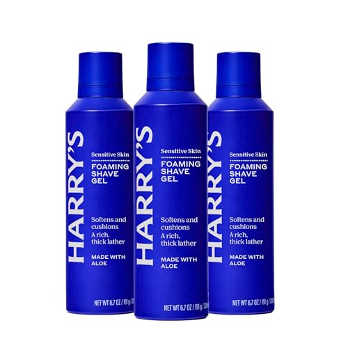 Image 1 of 6.7 Ounce (Pack of 3) for the product Harry's Foaming Shave Gel for Men with Aloe - 6.7 oz (3 Pack)