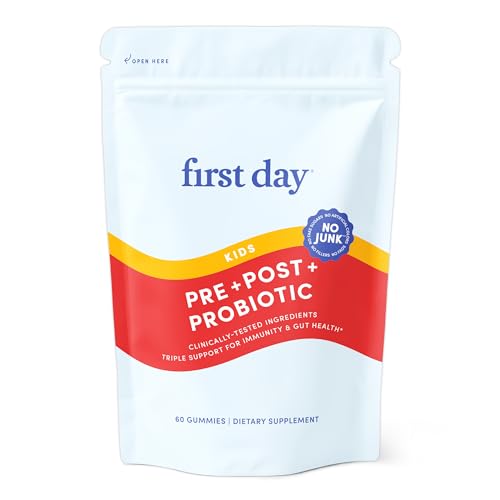 Image 1 of Default Title for the product FIRST DAY Kids Probiotic Gummies, 3-in-1 Prebiotic + Postbiotic, 60ct