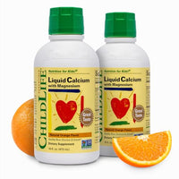 Thumbnail for Image 2 of Orange / 16 Fl Oz (Pack of 2) for the product ChildLife Essentials Liquid Calcium Supplement for Kids