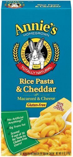 Image 1 of Default Title for the product Annie's Homegrown Gluten Free Rice Pasta and Cheddar Mac and Cheese Case of 12 6 oz