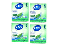 Thumbnail for Image 1 of Default Title for the product Dial Mountain Fresh Antibacterial Deodorant Bar Soap 3, 4 oz Soap Bars (Packs of 4)