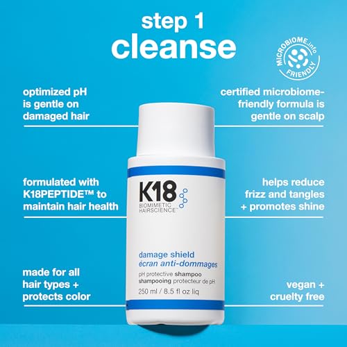 Image 4 of K18 Damage Shield Shampoo and Conditioner Set, Color Safe, 2 Count