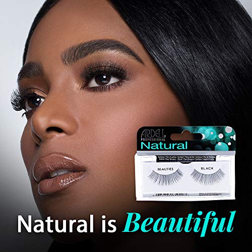 Image 2 of Ardell Natural Lashes False Eyelashes Beauties - Black, Full Volume, Lightweight, Reusable Strip Lashes for Natural Look, 4 Pack