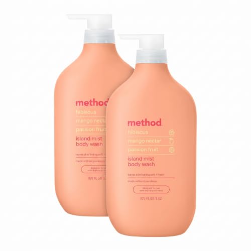 Image 2 of 28 Fl Oz (Pack of 2) for the product Method Body Wash, Island Mist, 28 fl oz