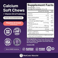 Thumbnail for Image 2 of ProCare Health TruCal Calcium Soft Chews ? Peaches & Cream Flavor | 30 Count