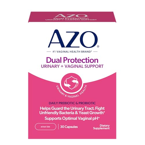 Image 1 of 30 Count (Pack of 1) / Dual Protection for the product AZO Dual Protection Urinary + Vaginal Women Probiotics & Prebiotics 30 Ct