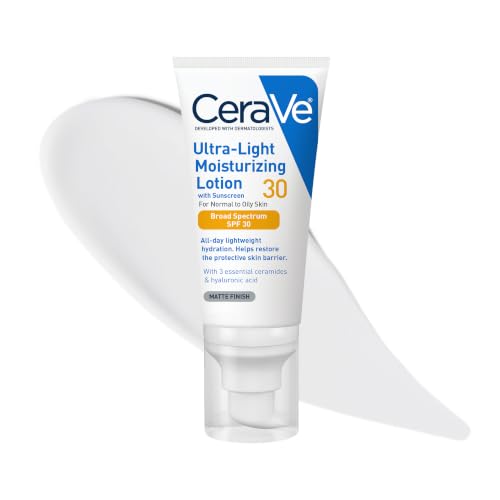 Image 1 of Default Title for the product CeraVe Ultra-Light Moisturizing Lotion SPF 30, Sunscreen for Face, 1.7oz