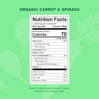 Thumbnail for Image 2 of Serenity Kids Organic Baby Food Pouches, Carrot Spinach, 3.5 Oz, 12 Pack