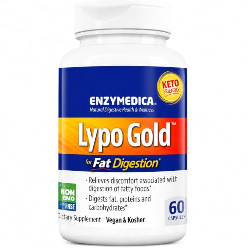 Image 2 of 60 Count for the product Enzymedica Lypo Gold Enzyme Supplement for Fat Digestion