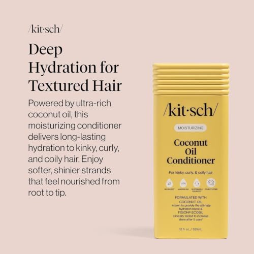 Image 5 of Kitsch Coconut Oil Hair Conditioner for Women & Men – 12 oz
