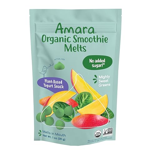 Image 1 of Default Title for the product Amara, Smoothie Melts Yogurt Snack Mighty Sweet Greens Organic