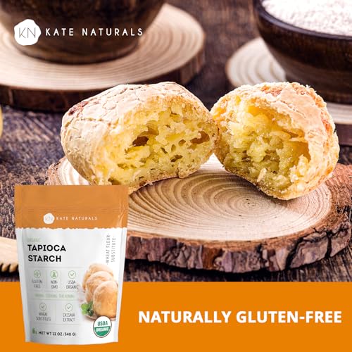 Image 6 of Kate Naturals Tapioca Starch Flour for Baking, Cooking & Boba Pearls (12oz)