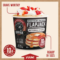 Thumbnail for Image 5 of KODIAK CAKES Instant Pancake & Flapjack Cups, Buttermilk & Maple, High Protein, 100% Whole Grains, Pack of 12