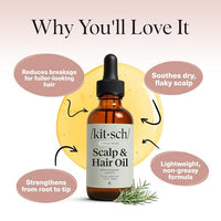 Thumbnail for Image 5 of Kitsch Rosemary Oil for Hair Growth -With Castor Oil, Biotin & Jojoba- 60mL