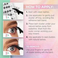 Thumbnail for Image 5 of Ardell Press On Pre-Glued Eyelash Extension with Applicator - Wispies Volume, 30 Count