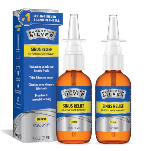 Image 1 of 2 Fl Oz (Pack of 2) for the product Sovereign Silver Sinus Relief Nasal Spray