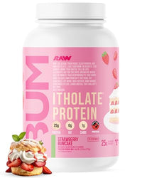 Thumbnail for Image 1 of Default Title for the product RAW Whey Isolate Protein Powder, Strawberry BumCake - 25 Servings