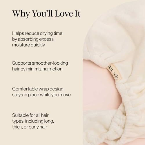 Image 13 of Kitsch Microfiber Hair Towel Wrap for Women