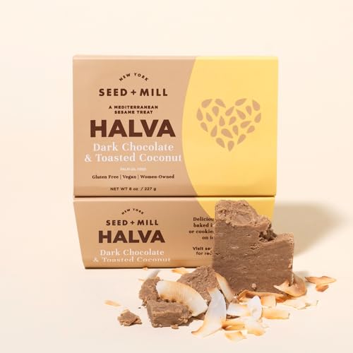 Image 3 of Seed + Mill Halva Dark Chocolate & Toasted Coconut 8oz