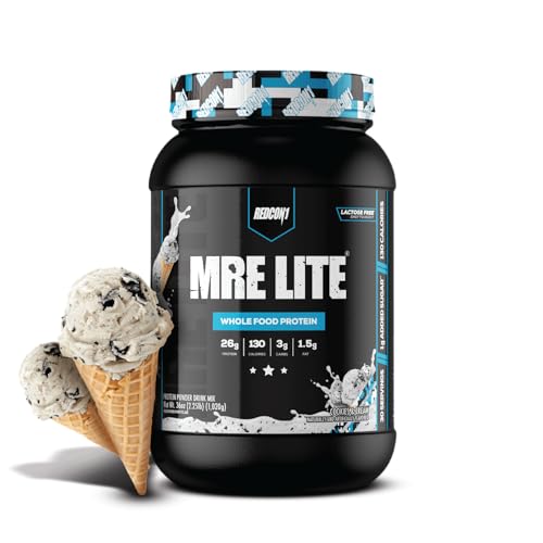 Image 1 of Default Title for the product REDCON1 MRE LITE Whole Food Protein Powder, Cookies & Cream - Lactose Free Meal Replacement with Animal Protein Blends - Easy to Digest Formula - Only 3g Carb per Serving (30 Servings)