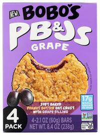 Thumbnail for Image 1 of Default Title for the product Bobo's Oat Bars Peanut Butter and Jelly Grape Jam 4 Count, 8.4 Ounce