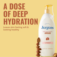 Thumbnail for Image 4 of Jergens Deep Restoring Argan Oil Body Lotion For Dry Skin, 16.8 fl oz