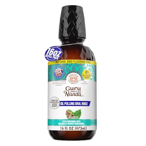 Image 3 of 16 Fl Oz (Pack of 1) / 1 Pack for the product GuruNanda Oil Pulling Mouthwash with Vitamins